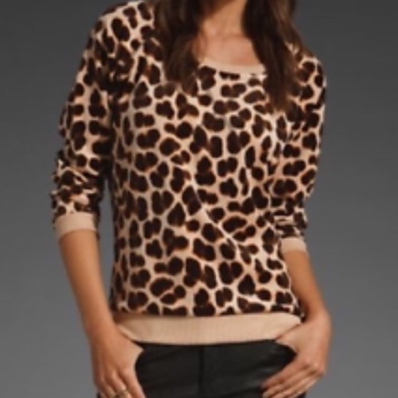 MARC by MARC JACOBS Velour Animal Print Top - Picture 2 of 5